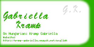 gabriella kramp business card